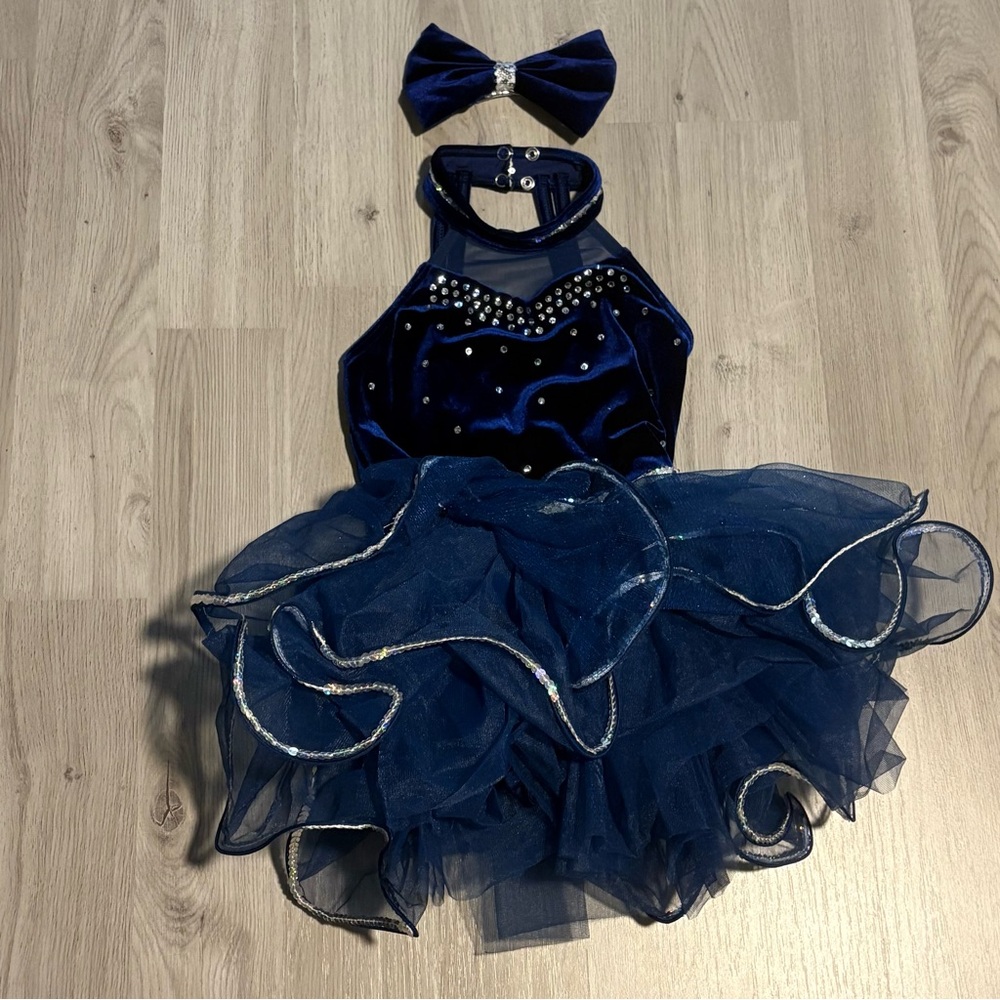 Girls ballet Dance Costume with Matching Bow